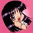 A 48x48 pixel animated buddy icon featuring a cartoon anime-style character on the left and text elements on the right, displayed as a contact sheet with two frames.