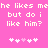 Pixelated text on pink background with two identical of white text and heart symbols, each showing a different animation state
