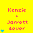 Yellow background with pink text 'Kenzie + Jarrett 4ever' and blue star icons; star count increases from one to four across observations.