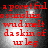 Red text on a dark background with bright light spots, displaying four identical of distorted words