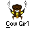 Pixel art character with brown hair, yellow arms raised, and a white-and-yellow outfit on gray background.