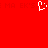 Red background with white pixelated heart symbol and faint repeated text in the background.