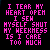 A 4-frame animated contact sheet showing pixelated pink text on a black background with variations in lettering across frames.