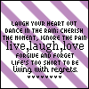 Animated contact sheet of 23 frames showing a purple striped background with repeated text and small heart symbols changing across frames.