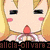 Pixelated anime-style character with blonde hair and pink cheeks in three distinct expressions, including open mouth and closed eyes.