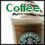 A coffee drink with whipped cream and a green logo on the cup, with the word 'Coffee' in different colors above it.