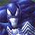 Pixelated image of a character with blue hair and white eyes on left, green background with 'Original Icons .com' text on right.