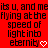 Red background with black pixelated text repeating 'its u, and meits u, and me flying at the speed of light into eternity' alongside white heart symbols.