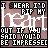 A static image of a pixelated text-based icon with repeated phrases and heart symbols on a brownish background.