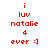 Red pixelated text and symbols arranged vertically on white background, showing identical static content across two observations.