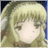 A 48x48 pixel buddy icon featuring a split composition with an anime-style character on the left and text elements on the right, displayed as part of a contact sheet.