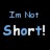 Pixelated text-based buddy icon with two distinct phrases displayed across a dark background, featuring blue and white lettering with slight transparency effects.