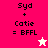 Pixelated text and star icons on pink and cream backgrounds with visible animation changes between frames.