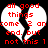 A static image shows a broken heart shape with red text reading "all good things come 2 an end. but not this 1" on white speech bubbles against black background.