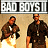 A 48x48 pixel animated contact sheet showing two frames of a 'Bad Boys II' themed buddy icon with characters and text on separate panels.