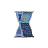 16 variations showing a stylized X symbol in different color schemes and orientations with some frames containing vertical bars instead