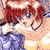 Pixelated character with red hair, blue eyes, and a white top against a light background with yellow and blue accents.