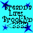 Pixelated blue star icons and text reading 'Bready Lives Brooklyn <3333' on a cyan background, with visible animation changes across observations.