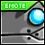 pixelated robot head icons with changing expressions and background colors, each labeled 'EMOTE' at the top