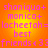Pixelated text on orange-yellow gradient background with pink lettering and repeated 'friends < 3' symbols.
