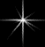 Four grayscale starburst patterns arranged in a on black background, each with varying brightness and ray count