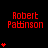 Red text and heart symbols on a black background with partial gray area, arranged in -like patterns