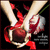 Pixelated image of a red rose with green stem held by two light-skinned hands against black background, partially obscured text visible at bottom right.