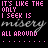 Pixelated text displays repeated phrases in pink and gray on black background with dotted lines separating sections.
