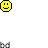 yellow and blue pixelated smiley faces with varied expressions, including neutral, smiling, frowning, and blushing, arranged in on a white background
