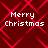 Red background with red diamond lattice pattern and four identical 'Merry Christmas' text blocks in white pixelated font.