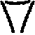 Four black pixelated shapes on gray background: two inverted triangles above, two star-like forms below.