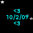 <c> 10/2/09 <c> text in cyan with black outline on dark background, surrounded by white and gray stars.