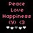 Pixelated pink text and symbols on black background with animated white plus signs shifting positions.