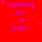 Red background with purple text 'Wishing On a Star..' and small pink stars, showing animation changes in star positions across frames.