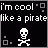 Static pixel art icon with black background featuring white text and a skull-and-crossbones symbol, surrounded by gray squares on the edges.