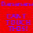 Four quadrants display 'Danana' text above 'CANT TOUCH THIS!' in purple on red, orange, green, and brown backgrounds.