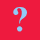 red and light blue squares with light blue question marks on red squares and Thai text on light blue squares