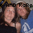 Two people in a close embrace, one wearing a dark top and the other a blue top with white clouds, under pixelated text reading 'e And Kore'.