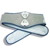 A pixelated static icon depicting a light gray and white object with dark blue accents, resembling a stylized belt or strap with a central buckle-like shape.