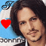 A static image of a person with long dark hair and facial stubble, featuring red heart symbols and stylized text on a blue background.