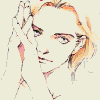 nine distinct anime-style portraits with varying poses, expressions, and backgrounds featuring a blonde-haired character