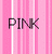 Static pixelated icon with pink vertical stripes and the word "PINK" in dark brown text centered on a light pink background.