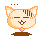 Pixel art cat icon with two animation frames showing subtle facial and head movements against a gray background.