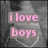 A grayscale image with pink text and white heart outlines, showing a person's torso in three