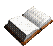 Six isometric views of an open book with white pages and dark gray covers, displayed in a on a light gray background