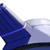Static 50x50 pixel icon showing a blue triangular shape with gradient shading and white highlights against a transparent background.