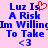 Pixelated blue text on pink background with red heart symbol replacing 's' in 'Is', two identical versions side-by-side, each ending with '<3'