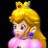 Four 48x48 pixel frames of a cartoon character with blonde hair, blue earrings, and pink dress arranged in a 2x2 contact sheet showing subtle facial expression changes across the animation sequence.