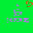 Green background with purple text and a red heart symbol above the text.