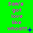 Green background with pink text reading "Sam's got love like whoa!!!" and small blue symbols changing across three